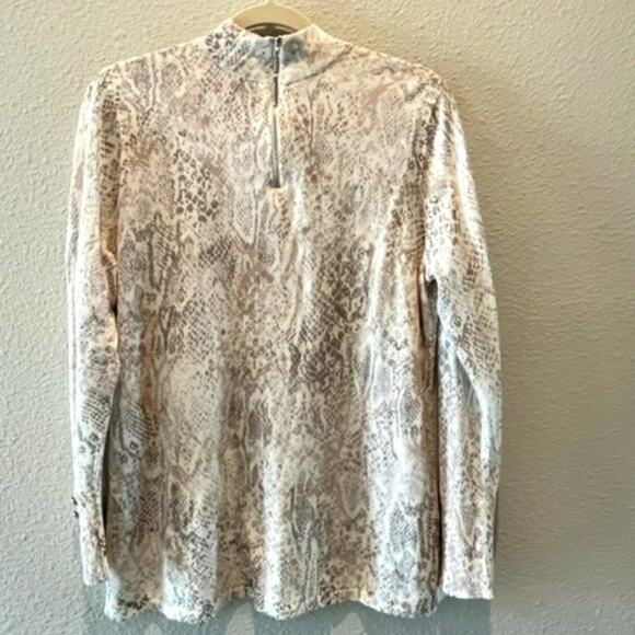 Chico's Mock Neck Snakeskin Sweater Sz M - Picture 14 of 15